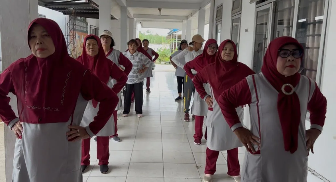 Kegiatan Senam Prolanis di Puskesmas Pulau Rakyat Rutin Digelar Setiap Jumat