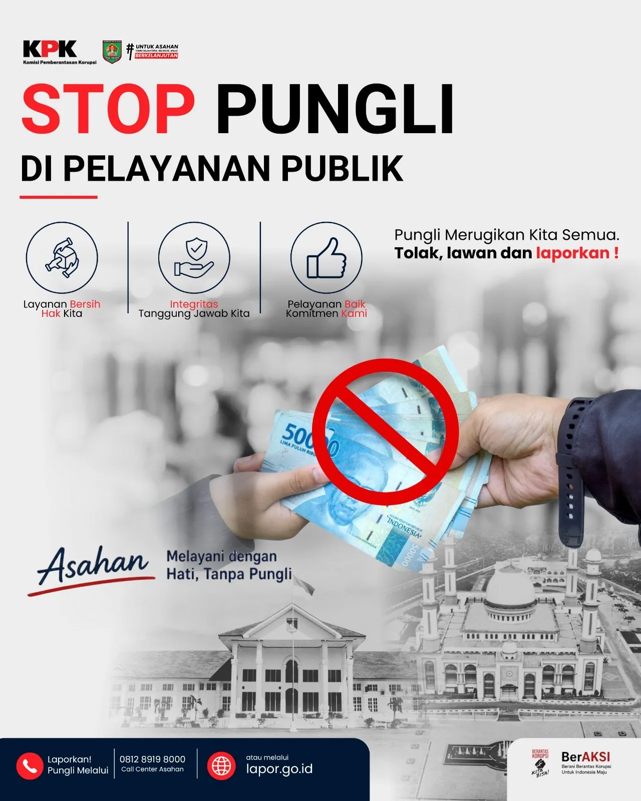 STOP PUNGLI DI PELAYANAN PUBLIK
